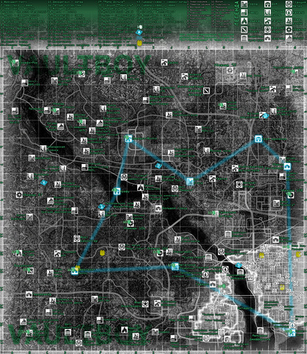 Fallout 3 - Карта игры отмечены все места где можно найти пупсов